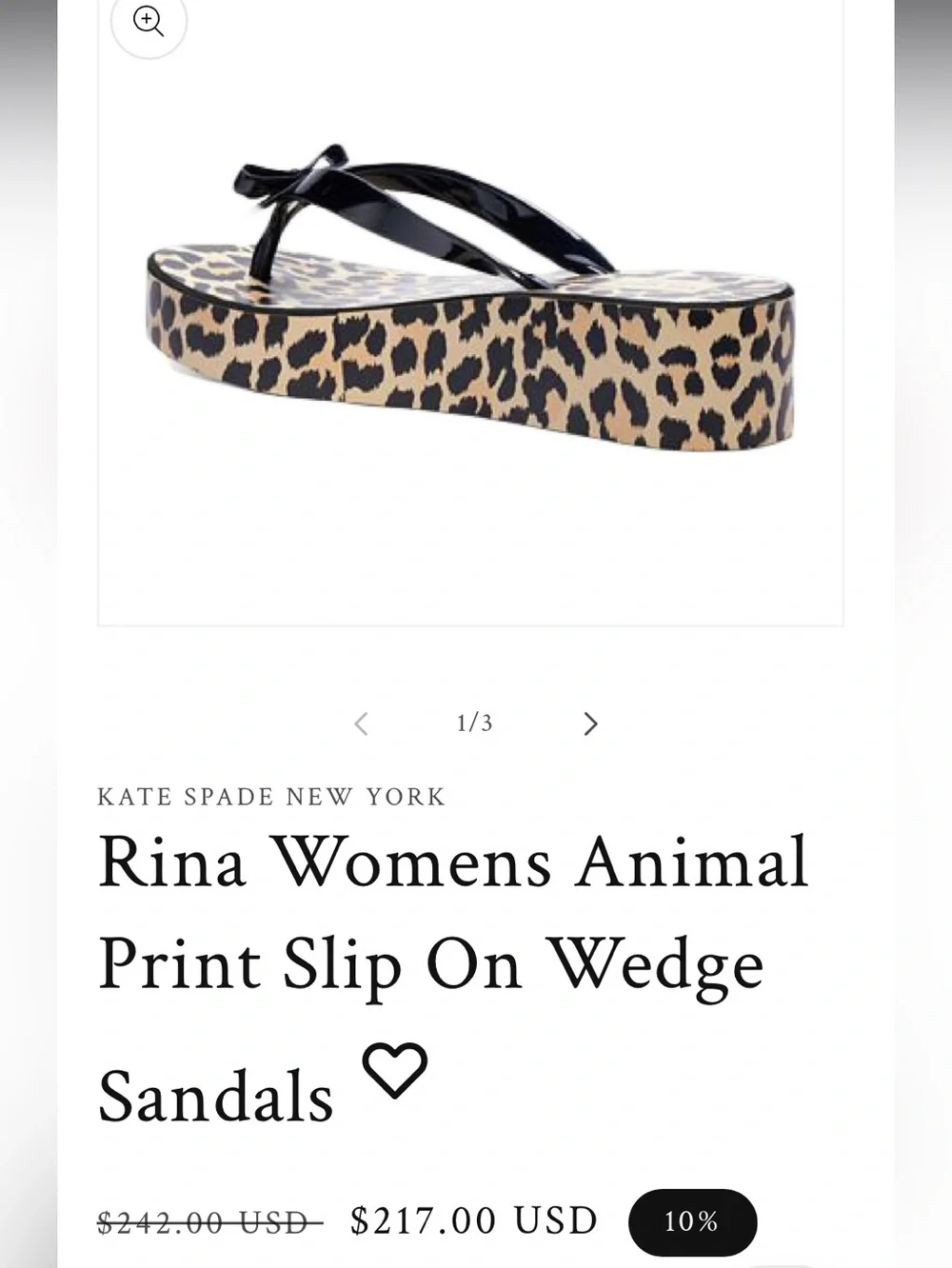 Rina Womens Animal Print Slip On Wedge